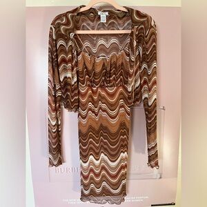 Groovy 2-piece mini dress set